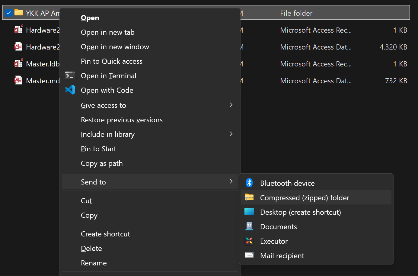 Zip the Vendor Folder